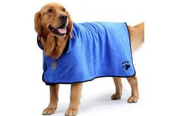 China ISO9001 Cotton Dog Drying Dressing Gown Powerful Absorbent Bathrobe For Cats supplier