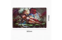 China Non Slip Playmat 600x350mm Mtg Game Mats Smooth Fabric Material supplier