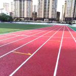 Harmless Eco Sports Flooring Athletic Odorless Red Running Track for sale