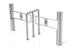 China Brushless Motor Building Access Control Swing Barrier 30 Persons / Min DC 24V supplier