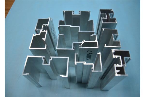 6063 / 6060 T5 Construction Aluminium Door Frame Profiles With Mill Finished