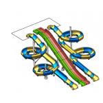 Spiral Circle Whole Age Custom Water Slide With Mutiline Slides for sale