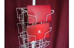 China 24 Landscape Wire Book Display Stands / Greating Card Wire Book Rack Display supplier