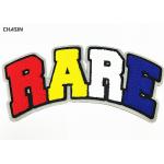 Colorful RARE Chenille Embroidery Patches Eco Friendly With Iron On Back for sale