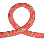 Orange Red 10.5mm Braided Nylon Rope Dynamic Climbing Rope for sale