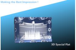 China 3d special flat/thin crystal rectangle/crystal thin rectangle/blank large crystal flat supplier