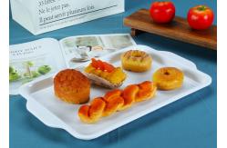 China Odorless Melamine 16.75 Food Serving Tray With Handle supplier