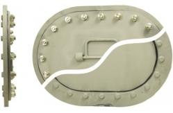 China Oiltight Marine Hatch Cover Watertight Sunk Manhole Cover 450mm supplier