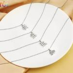 Custom Engraving Old English Initial Pendant For Necklace