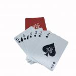 54 Red Color Printed 300gsm Coated Paper Playing Poker Cards Matt Varnishing for sale