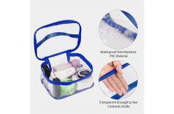 China Large Clear Makeup Bag Zipper Waterproof Transparent Travel Storage Pouch supplier