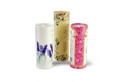 China Gold stamping Paper Tube Packaging For Powder / Spice With Sieve Cover supplier