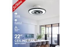 China Smart Remote Control LED Ceiling Fan with Air Ventilation and Metal Plastic Material supplier