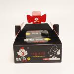 Disposable Fast Food Paper Box , PE Coated Take Out Fried Chicken Packing Box for sale
