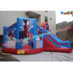 Customized Party Outdoor Inflatable Bouncer Slide For Kids With Spiderman for sale