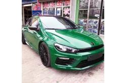 China Weatherproof PPF Coating For Car , Practical Metallic Green Vinyl Wrap supplier