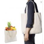 2022 Customized Totes With Logo Black Cotton Canvas Grocery Bags 230gsm for sale