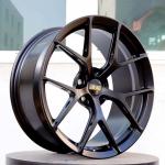 STL07 Like BBS Style Custom Forged Wheels Classic Matte Black Alloy 6061 for sale