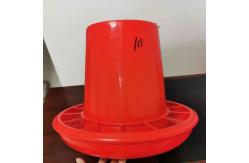 China 10KG Plastic Hanging Feeder Chicken Feeding Line Parts Red supplier