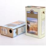 Tin Cylindrical Oil Can Essential Containers Polishing Surface Treatment for sale
