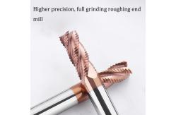 China Square Carbide Roughing End Mill With 4 Flutes And 45° Cutting Edge Angle supplier