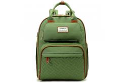 China Waterproof Wet Custom Logo Mommy Baby Diaper Bag With Changing Bed supplier