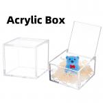 China Custom Size Acrylic Figure Box Transparent Dustproof Display Case Stackable Blind Box with Lid manufacturer