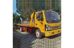 China Duolika 4*2  Flatbed Trailer   One Tow Two Wrecker  Rescue Recovery Tow Truck supplier