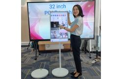 China 32 Inch Private Moving Standing Touch Screen Kiosk  With Battery supplier