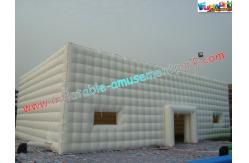 China White Inflatable Party Tent , Inflatable Cube Marquee For Exhibition supplier