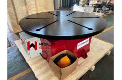 China 10t Welding Turntable With Hand Control Box Rotary With Fast Rotation Speed supplier