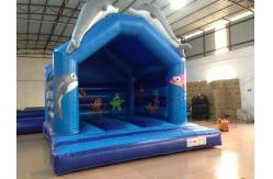China Lovely Dolphins Kids Inflatable Bounce House With Dolphins Modelings supplier