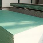 12.5mm Moisture Gypsum Board 1200x1800 Plain Pattern Green Color for sale