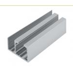 Aluminum Window Extrusion Profiles , Sliding Glass Door Channel Door Bottom Twin Track for sale