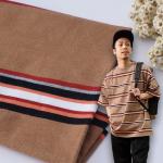 Skin-Friendly And Breathable Moisture-Absorbing Striped Knit Fabric For Casual Wear for sale