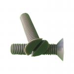 PVC Stainless Steel Flat Head Screws M6 slotted countersunk flat head screw for sale