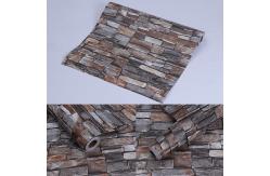 China Customizable 3D Embossed Brick Wallpaper OEM 3D Brick Wall Stickers Waterproof supplier