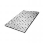 1500mm Width SS Steel Sheet 304 Stainless Steel Diamond Shaped Checkered Plates for sale