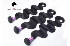 China Raw Unprocessed 6A Remy Peruvian Human Hair Of Natural Black Body Wave supplier