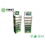 Custom POP Carton Floor Stand Foldable Printing Corrugated Cardboard Floor Display Stand for sale