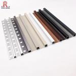 2mm Aluminum Tile Edge Trim , Anodized Square Ceramic Gold Metal Tile Trim for sale