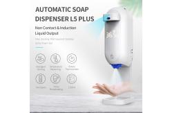 China Intelligent 1.1L Automatic Soap Dispensers With Forehead Thermometer supplier