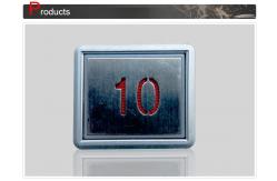 China Elevator Rectangle Push Button with 45% ~ 90% Humidity / Elevator Spare Parts supplier