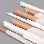 Biodegradable Brown Kraft Paper Straws Nontoxic Dye Free Odorless for sale