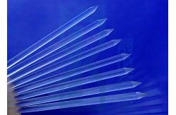 China Cone Shape End Clear Fused Quartz Rod For Heating supplier