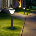 Aluminum Waterproof 3.2V Solar Wall Garden Light 50000H Post Pillar Pathway Decoration for sale