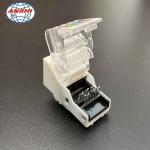 Gold Plating ABS Toolless Keystone Cat5e RJ45 Punch Down Jack for sale