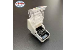 China Gold Plating ABS Toolless Keystone Cat5e RJ45 Punch Down Jack supplier