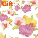 White Butterfly Orchid Hydrangea Florist Wrapping Paper Sheets 58cm X 58cm for sale