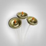 Golden Lacquered Tinplate Aerosol Can Valve For Car Care Foam Cleaner Tin Cans for sale